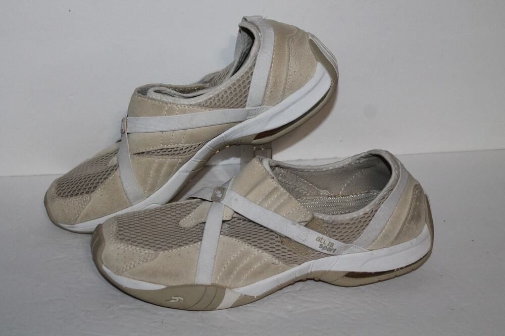Altura Sport Casual Shoes, Taupe/White, Slip On, Women's US Size 8.5